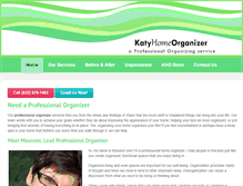 Tablet Screenshot of katyhomeorganizer.com